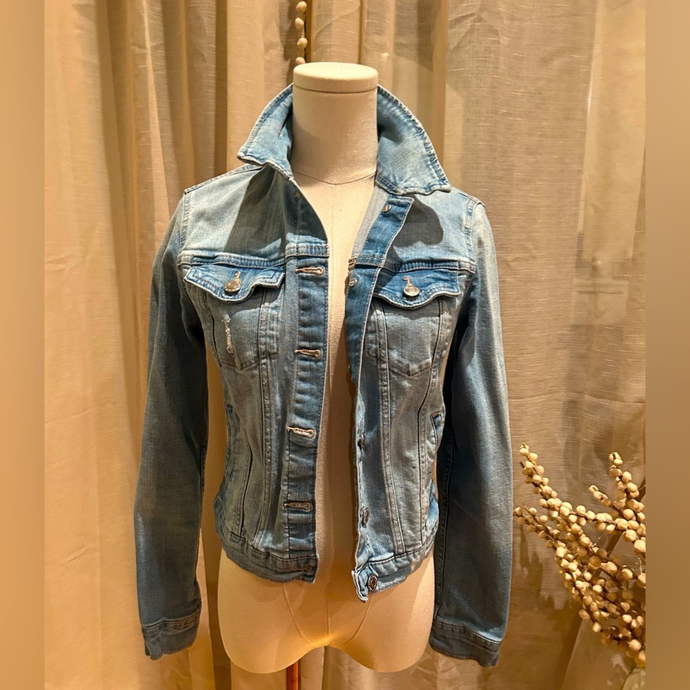 Dynamite fitted stretch jean Jacket x-small